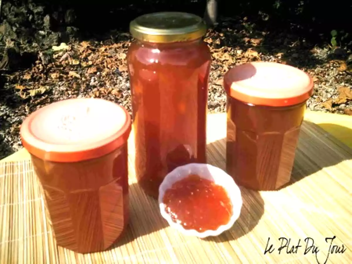 Confiture de raisins aux pommes
