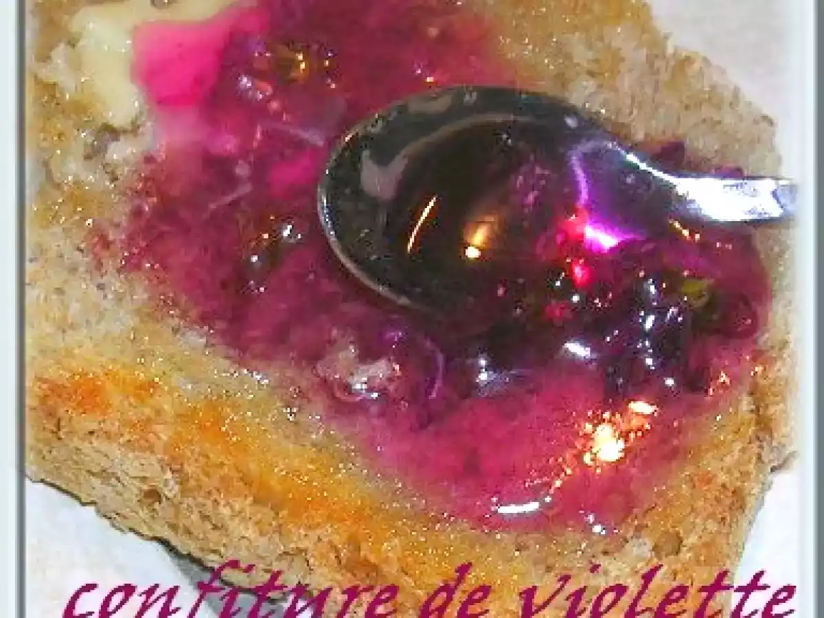 CONFITURE et SIROP DE VIOLETTE