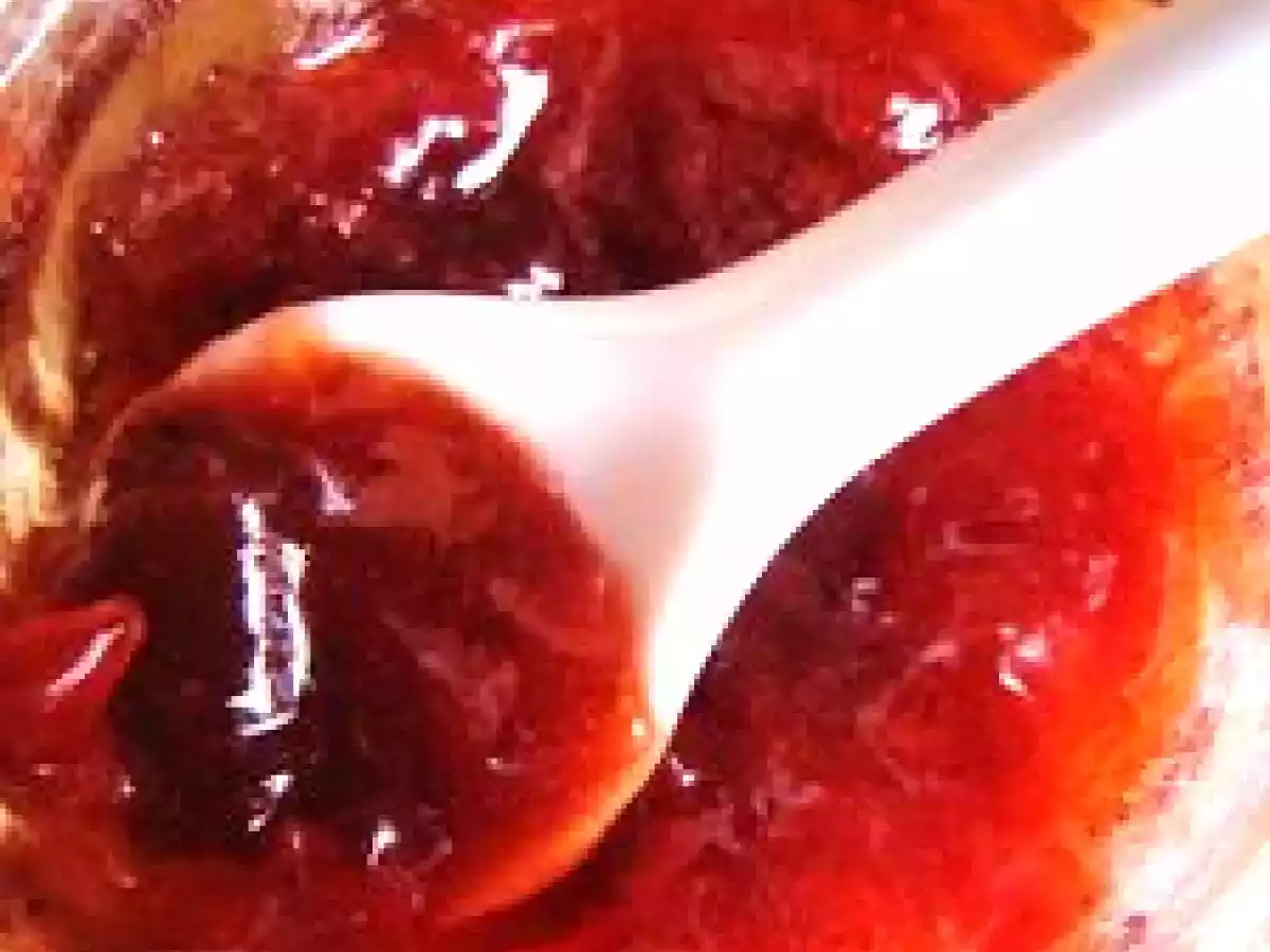 Confiture fraise-rhubarbe