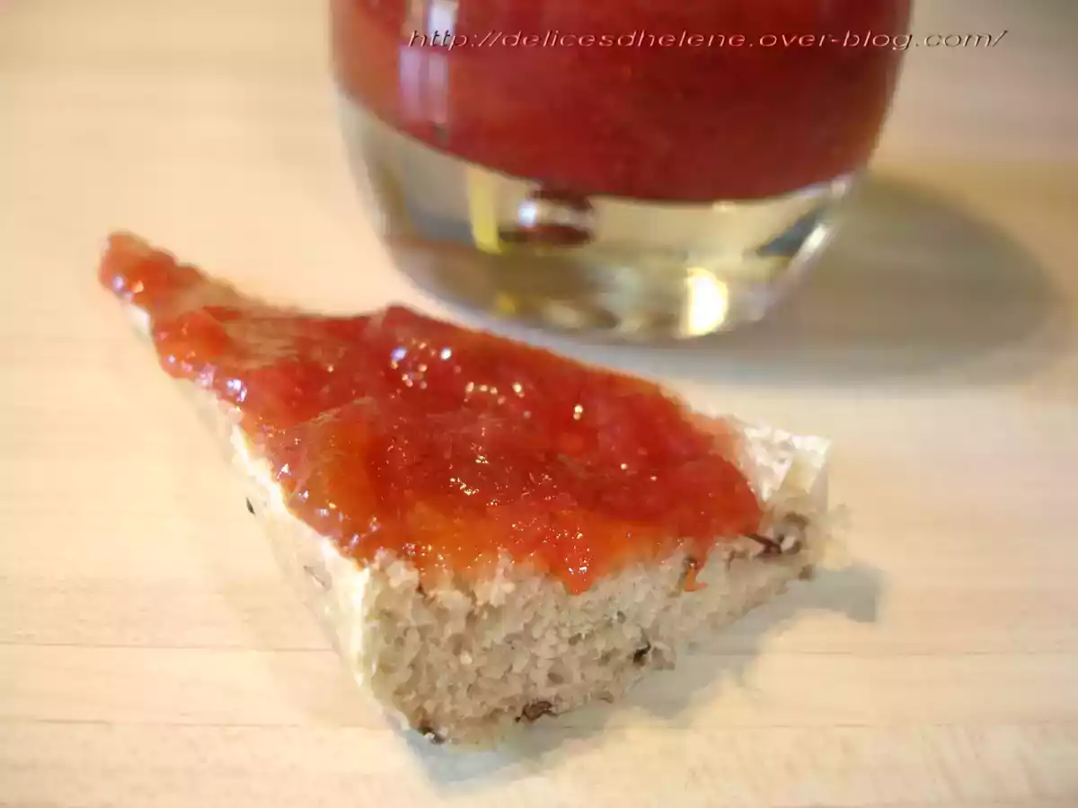 CONFITURE RHUBARBE-FRAISES AU MICRO-ONDES - photo 2