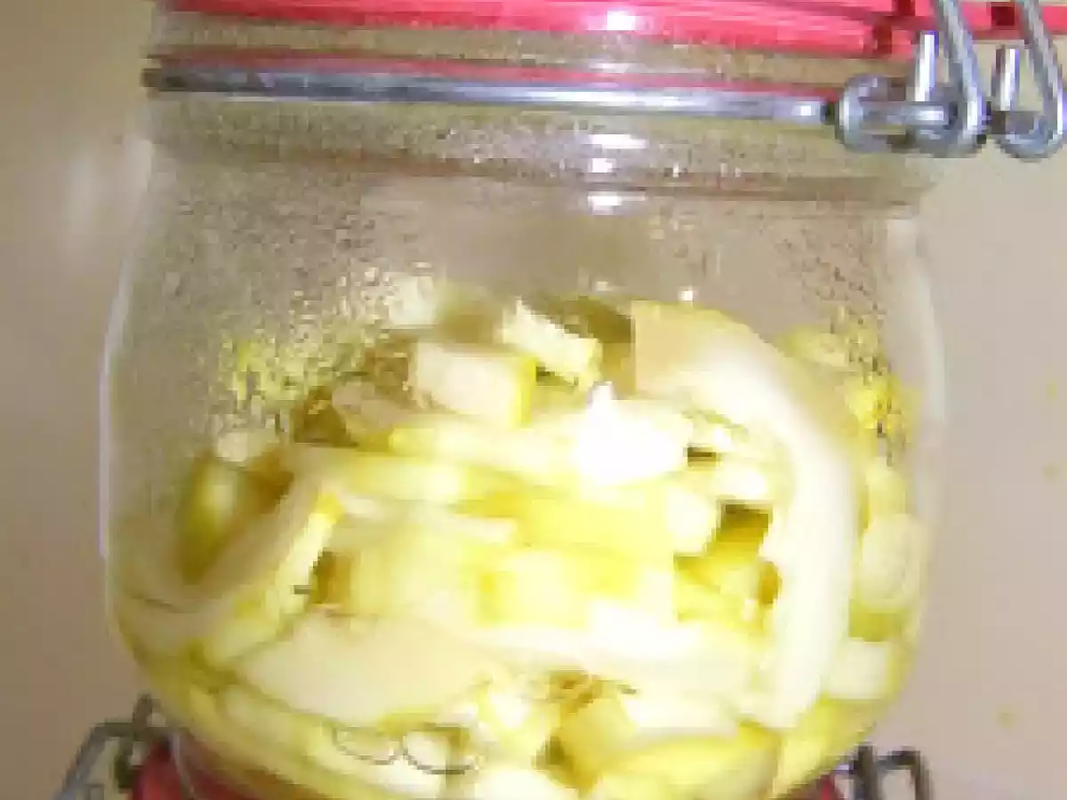 Conserves de courgettes au naturel