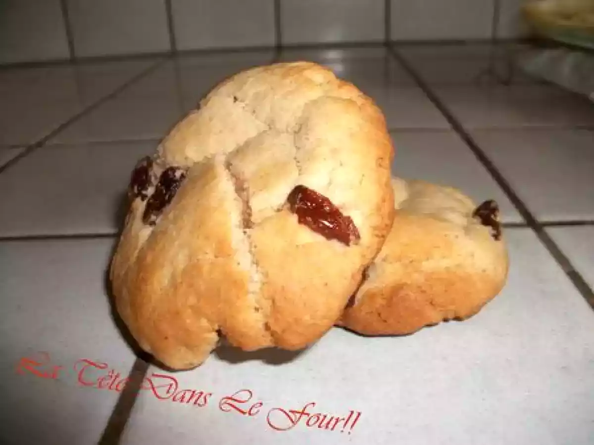 Cookie cannelle-miel-raisins