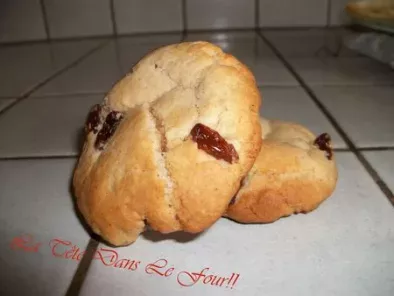 Cookie cannelle-miel-raisins