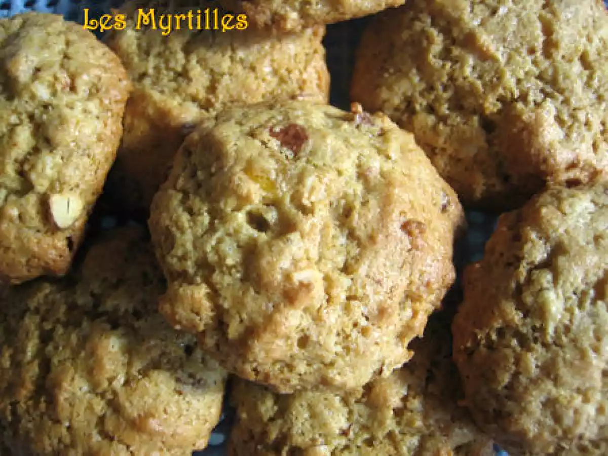 COOKIES AMANDES, ORANGES CONFITES ET PETIT EPEAUTRE