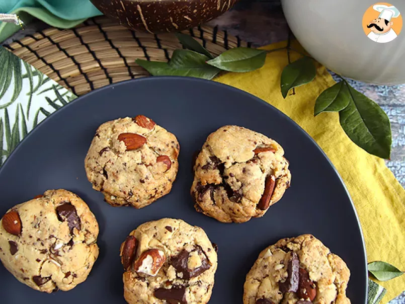 Cookies au chocolat, cacahuètes et amandes - photo 2