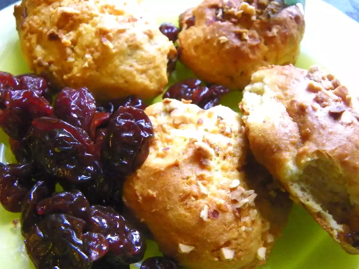 Cookies aux Cerises & Pralin Recette allégée sans beurre sans sucre