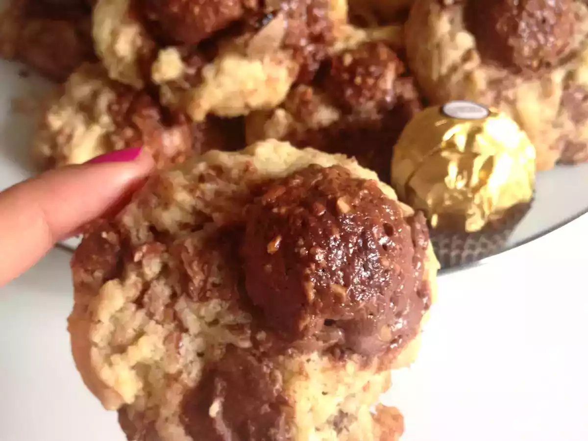 Cookies aux Ferrero rocher