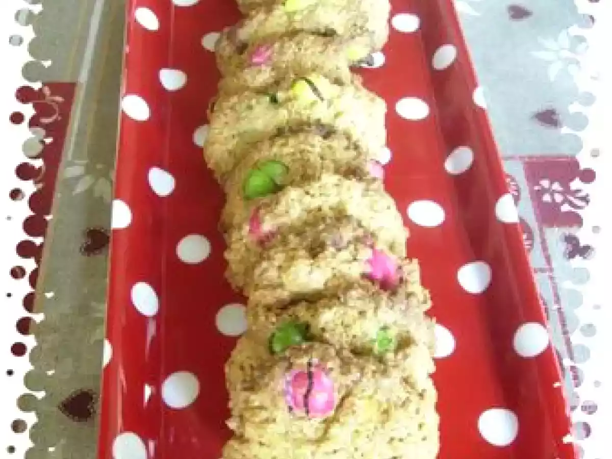 Cookies aux flocons d'avoine et M&M's