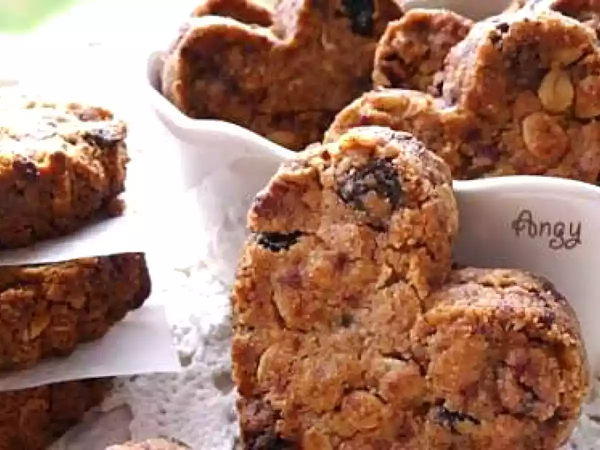 cookies aux flocons d'avoine noix raisins...