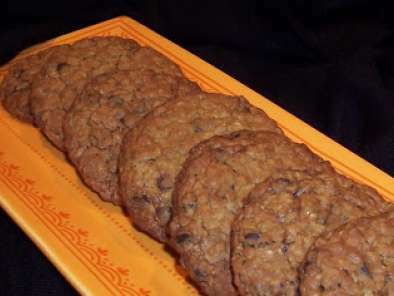 Cookies aux flocons d'avoine, sucre complet et pépites de chocolat