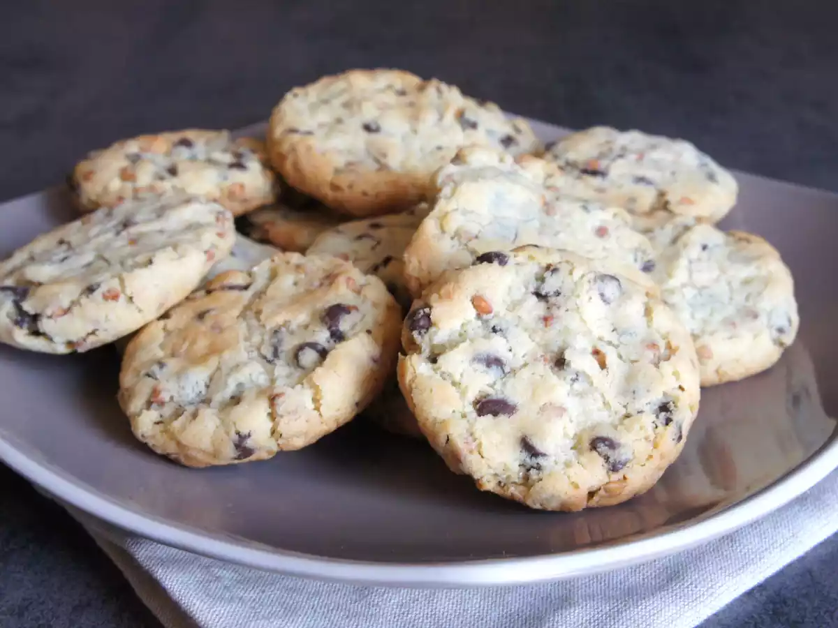 Cookies aux pépites de chocolat noir et au Kasha