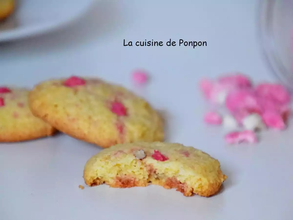 Cookies aux pralines toutes roses