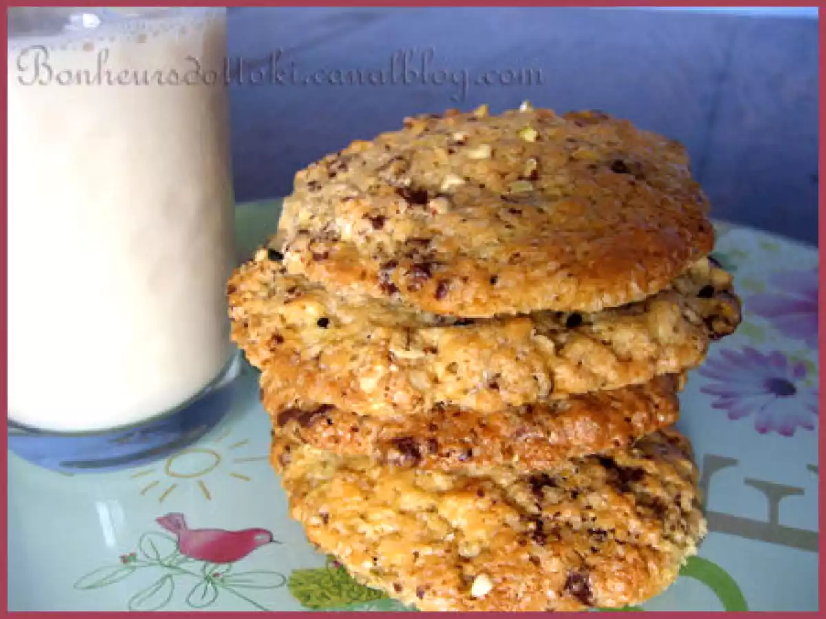 Cookies avoine, graines sésame noir et sarrasin