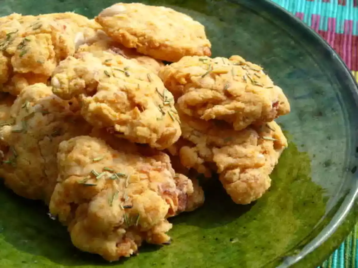 Cookies Bacon, Romarin et Pignon pour un apéro entre potes