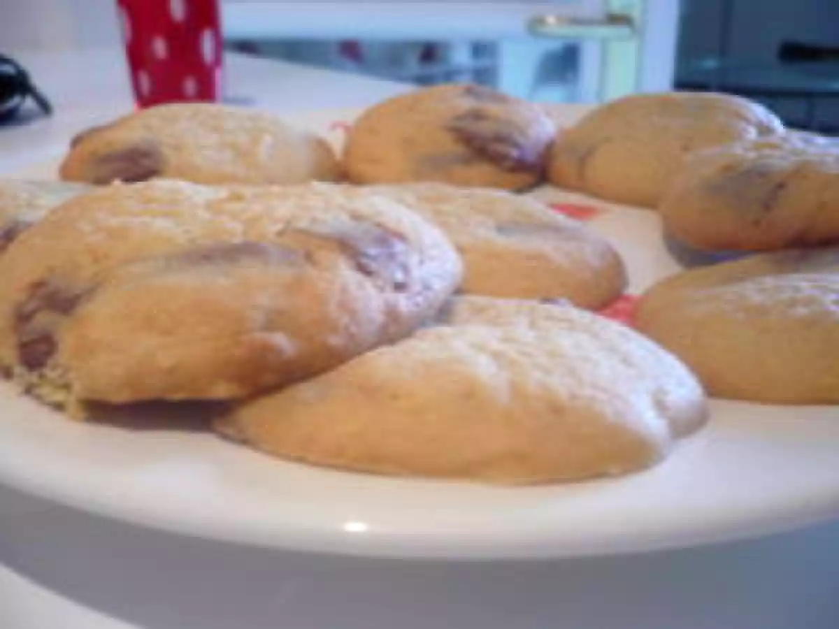 Cookies caramel et beurre salé et chocolat au lait