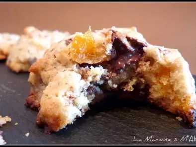 Cookies Chunks Chocolat, Pépites d'Abricots (et rhum)