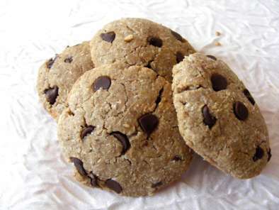 Cookies coco-chocolat à la farine de riz et purée d?amandes