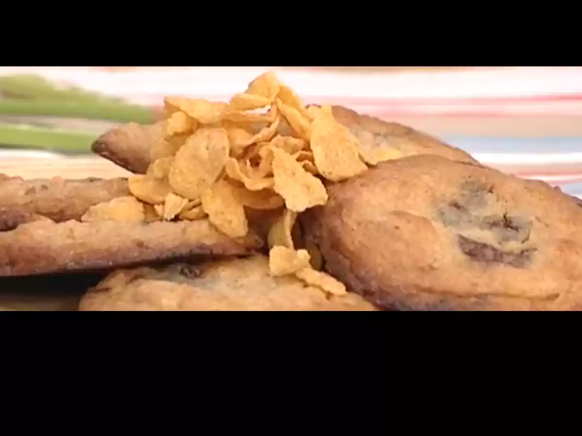 Cookies corn-flakes, chocolat