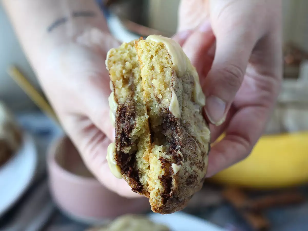 Cookies façon cinnamon rolls, fondants et croquants au bon goût de cannelle - photo 3