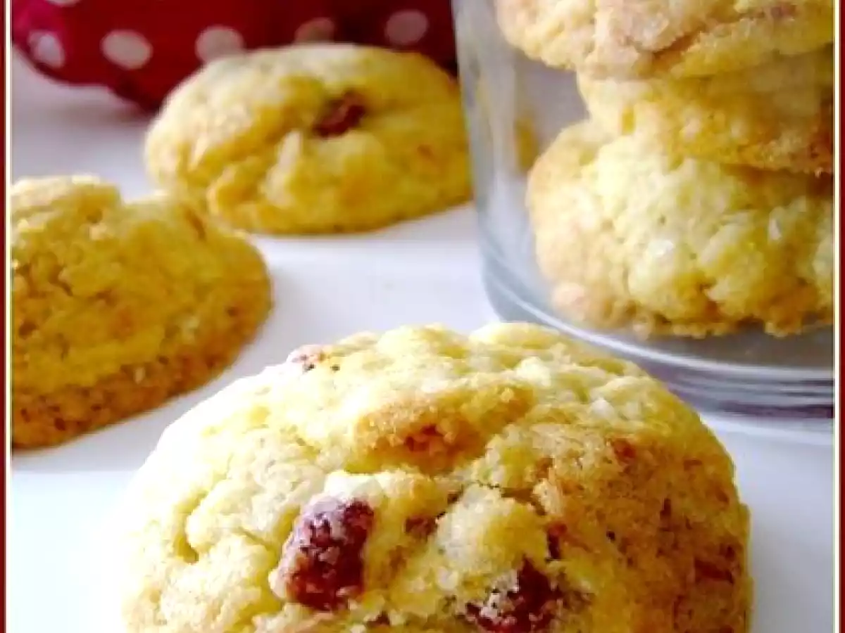Cookies fraise et noix de coco