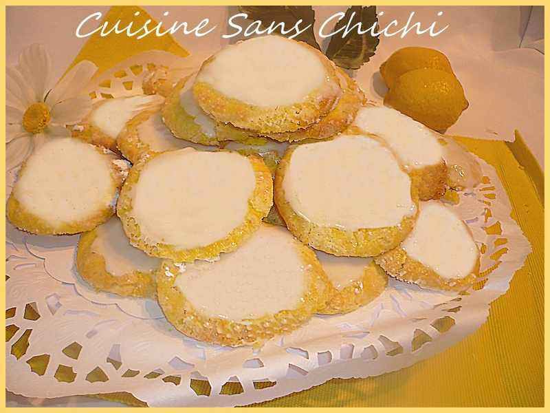 Cookies glacés, au citron., Recette Ptitchef