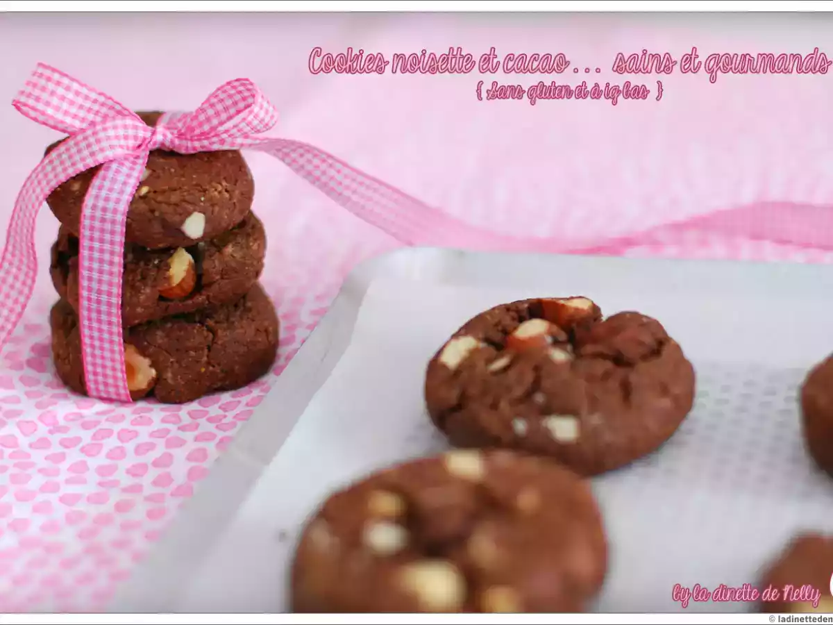 Cookies noisettes et chocolat (sans gluten)