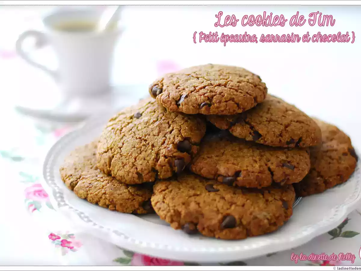 Cookies santé au chocolat {sarrasin et petit épeautre}