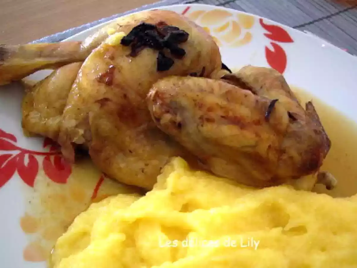 Coquelet a l'orange et au miel