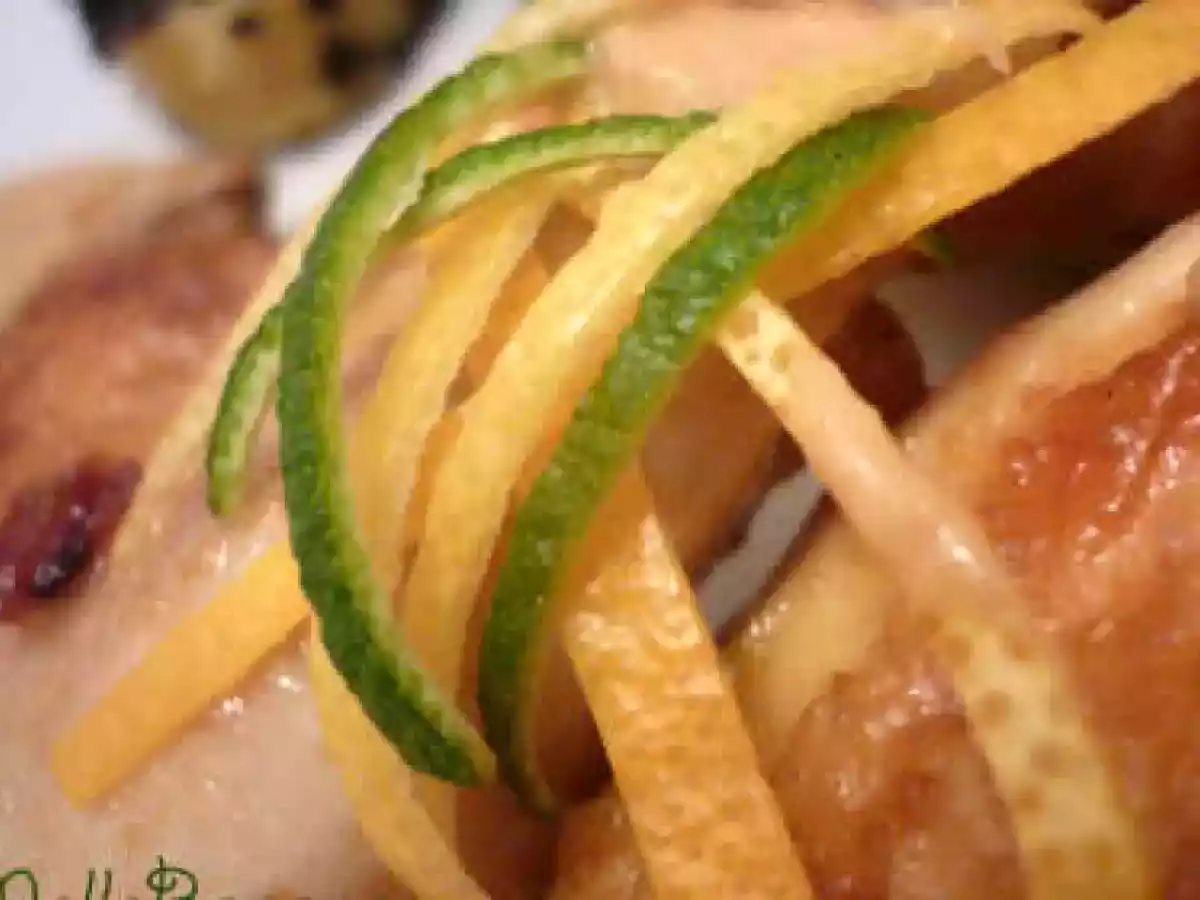 Coquelet aux agrumes et ses pommes de terres croustillantes