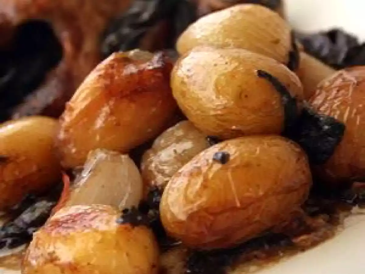 Coquelet aux trompettes de la mort saveur huile d'Argan et macis - photo 2