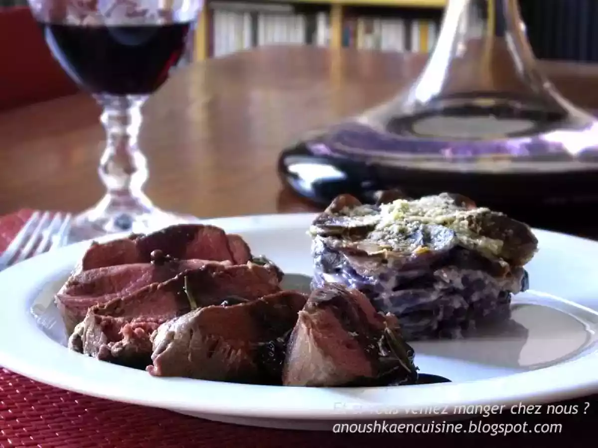 Coquille de chevreuil cuisson lente