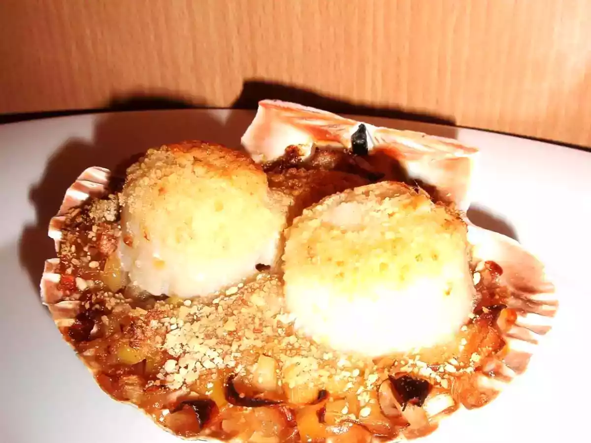Coquille Saint-jacques sur fondue de poireaux - photo 3