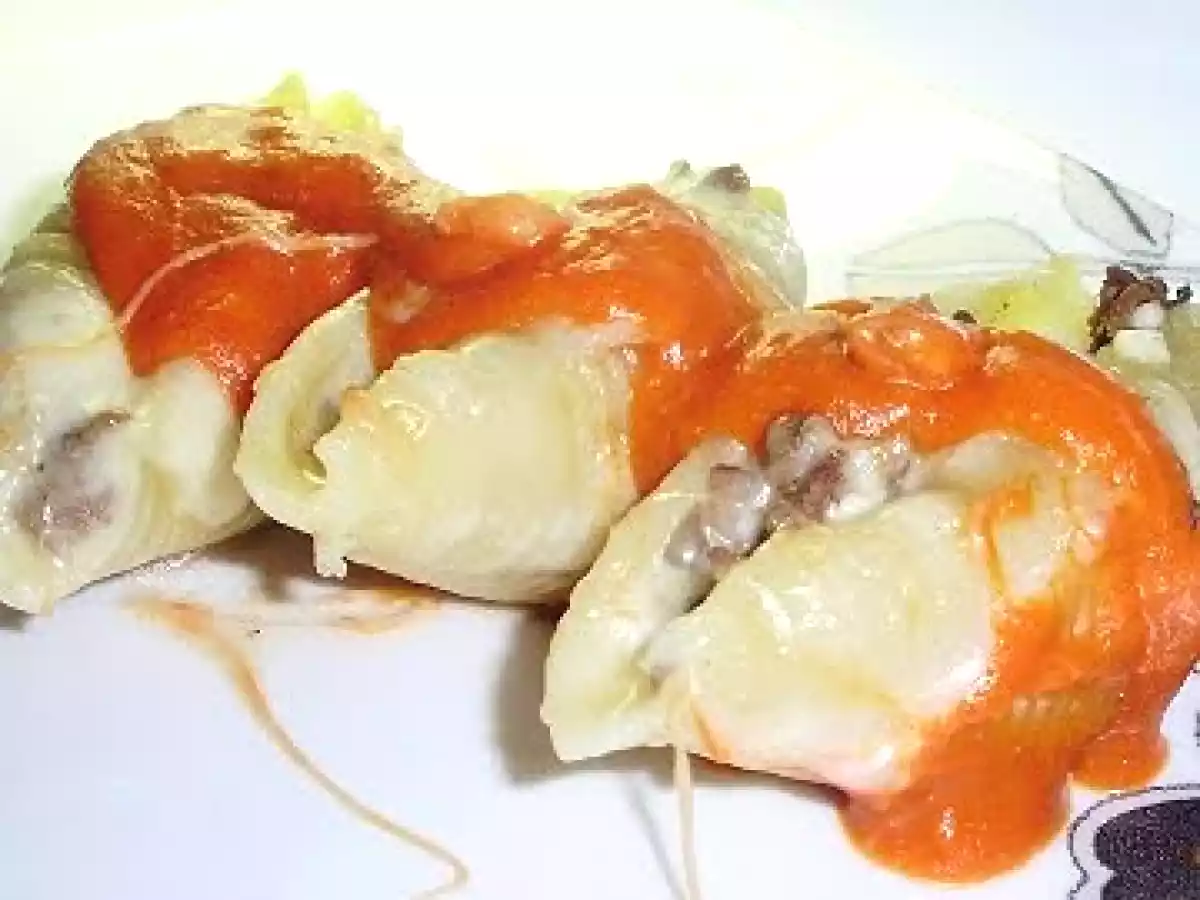 Coquilles géantes farcies au boeuf et à la ricotta