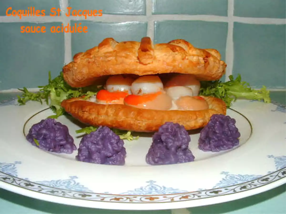 Coquilles St Jacques à la sauce acidulée