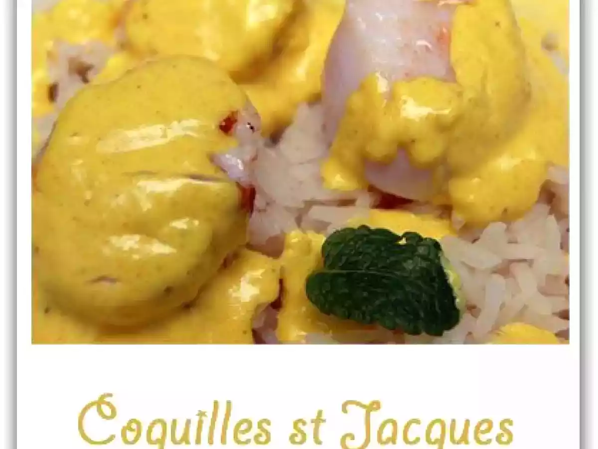Coquilles St Jacques au lait de coco aux épices