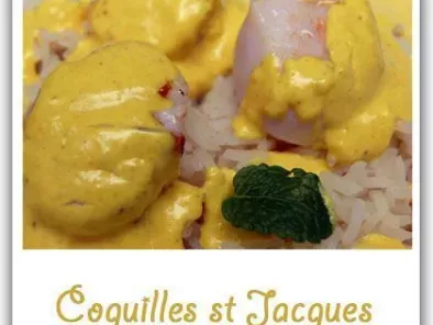 coquilles St Jacques au lait de coco aux épices