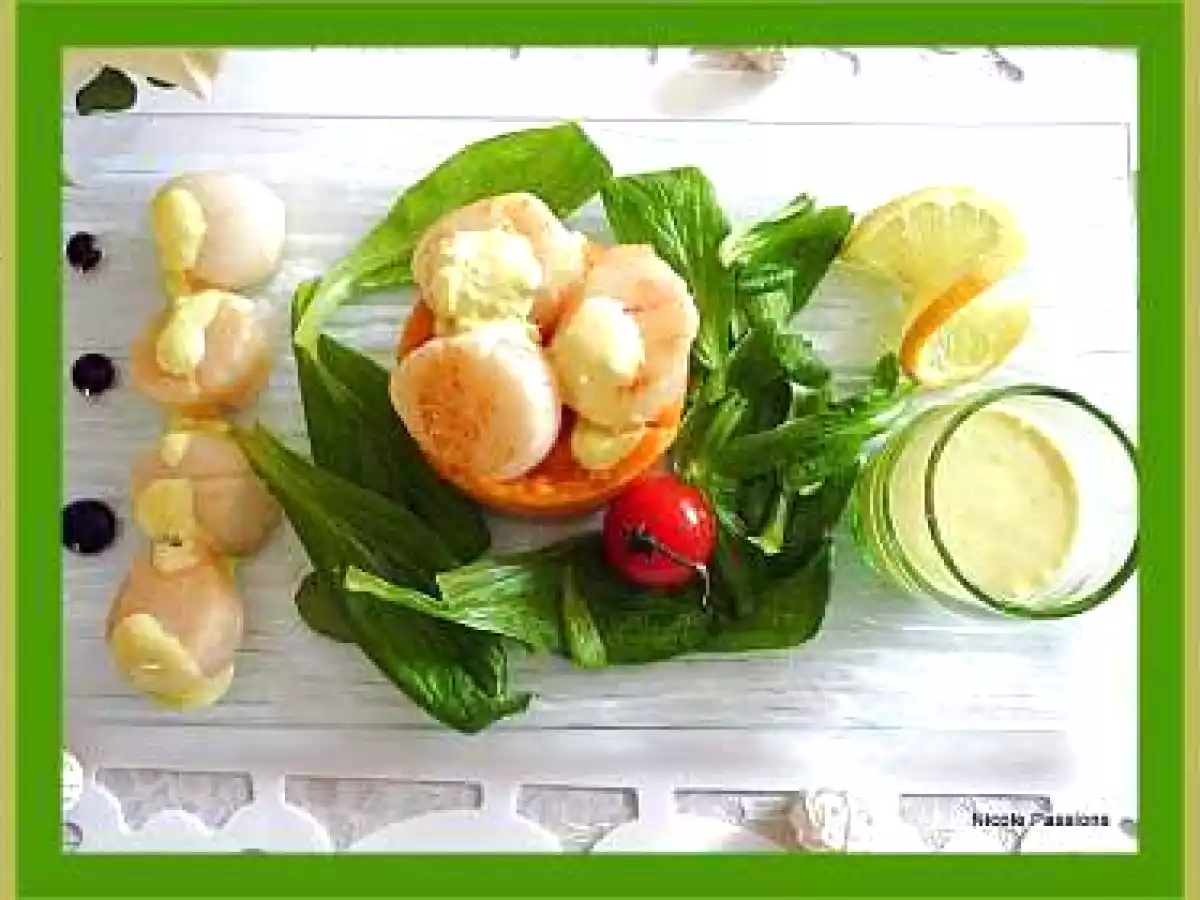 coquilles st jacques au lait de coco et patates douces