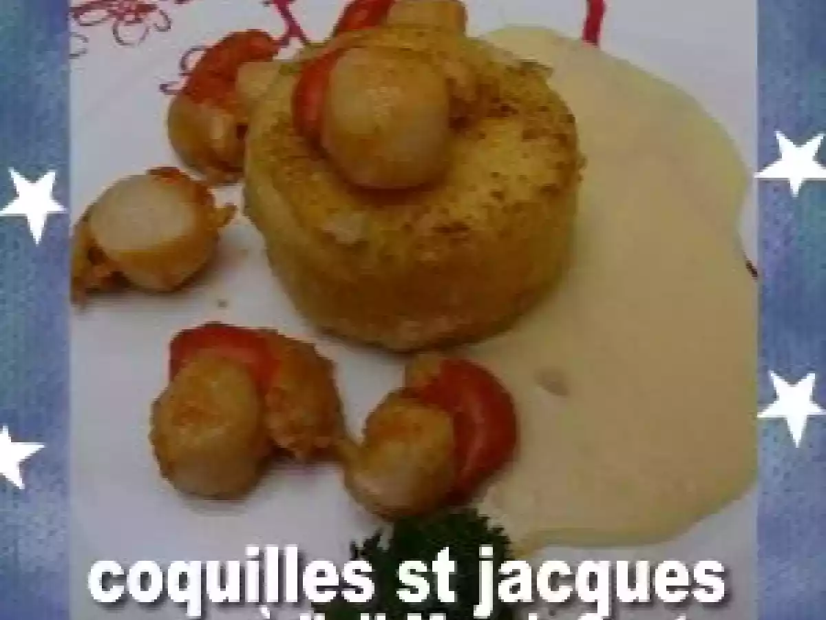 Coquilles st Jacques-sauce à l'ail