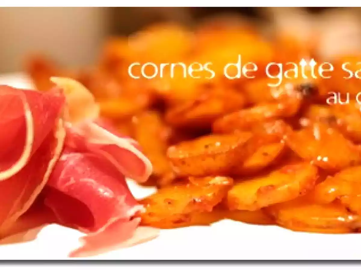 Cornes de gatte sautées au curcuma