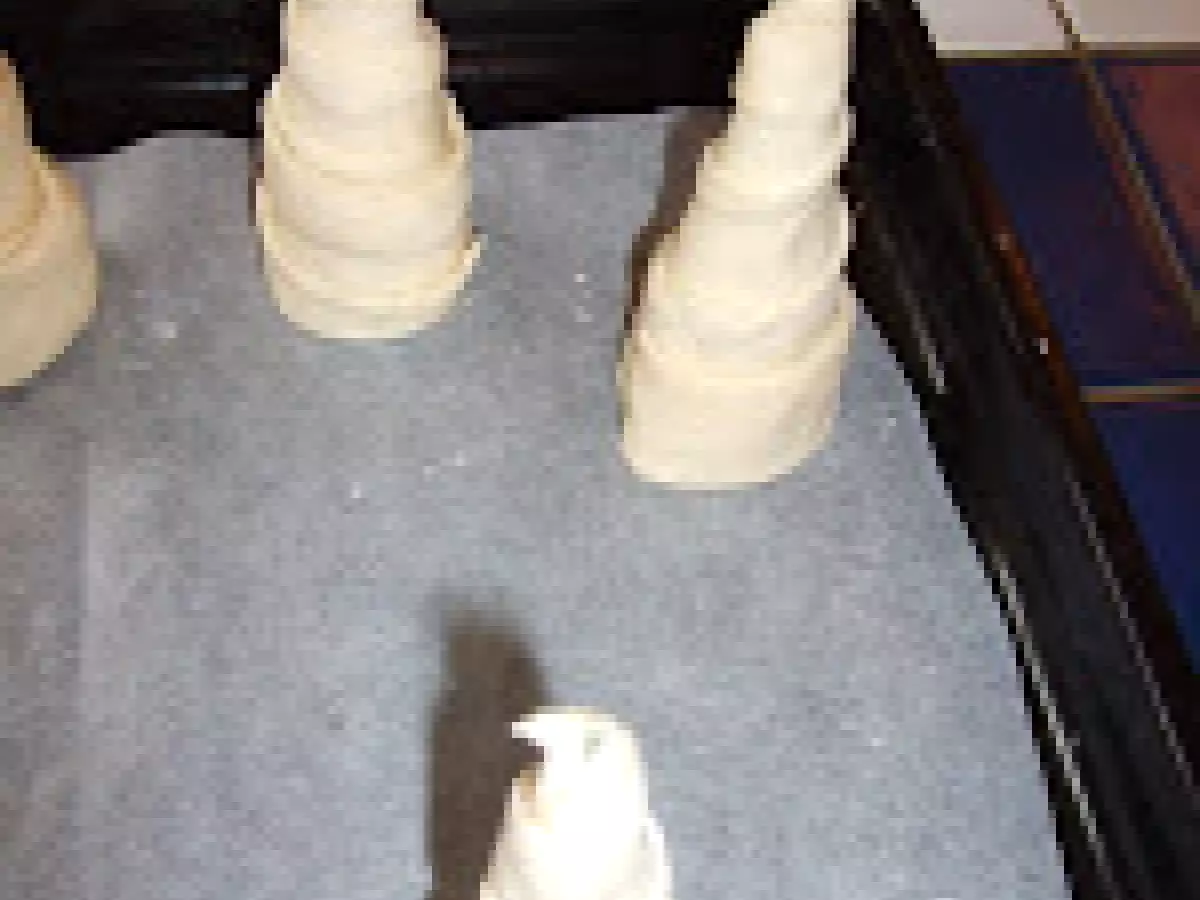 Cornets à la crème pâtissiers.