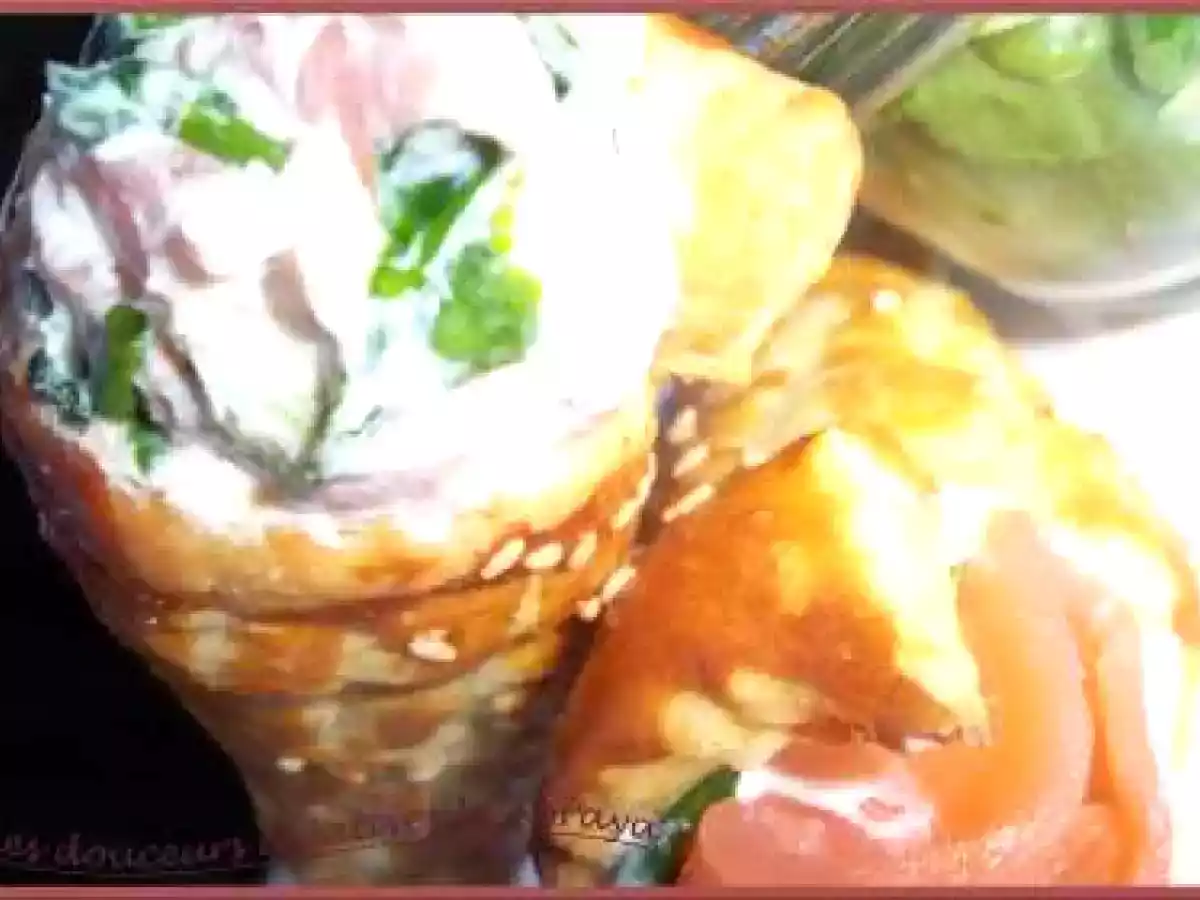 Cornets de saumon ricotta & sa mâche saveur sésame - photo 3
