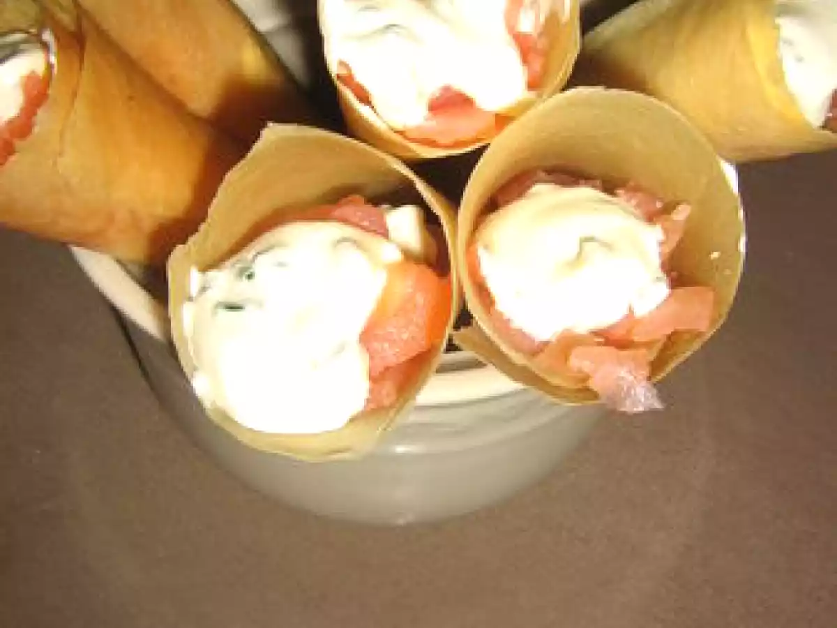 Cornets en feuilles de bricks