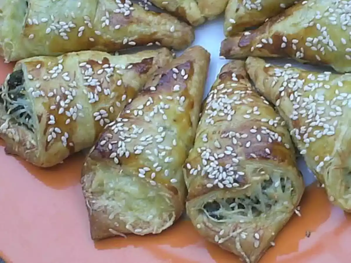 Cornets ou babouches aux épinards