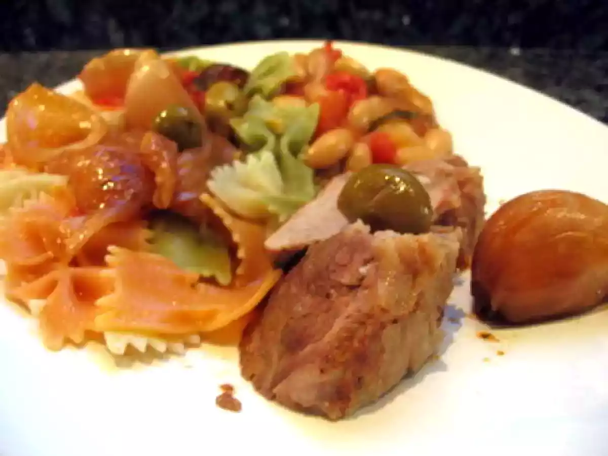 Côte de veau au jus d'ail et olives - photo 2