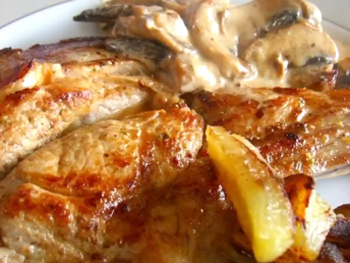 Côte de veau fermier à la normande