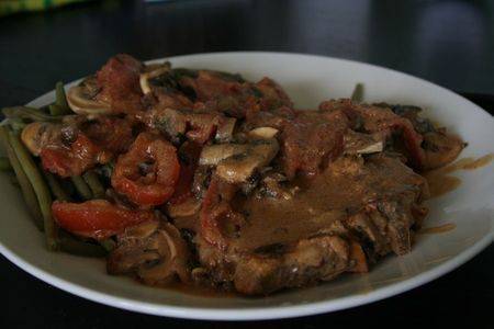 Cote De Veau Sauce Tomates Et Champignons Waou Recette Ptitchef