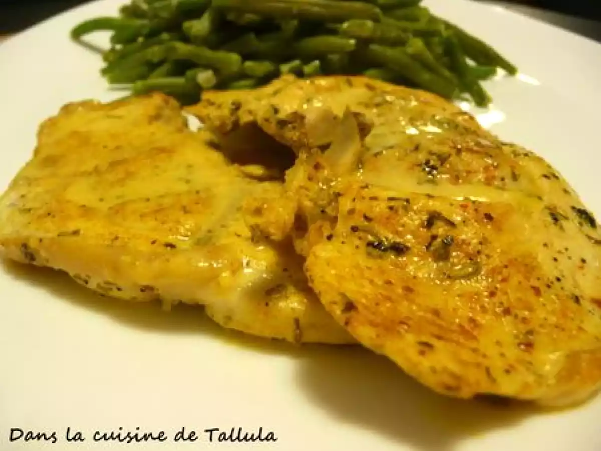 Côtelettes de dinde sauce moutarde et curcuma - photo 2