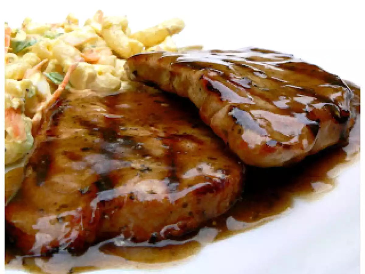 Côtelettes de porc au vinaigre balsamique