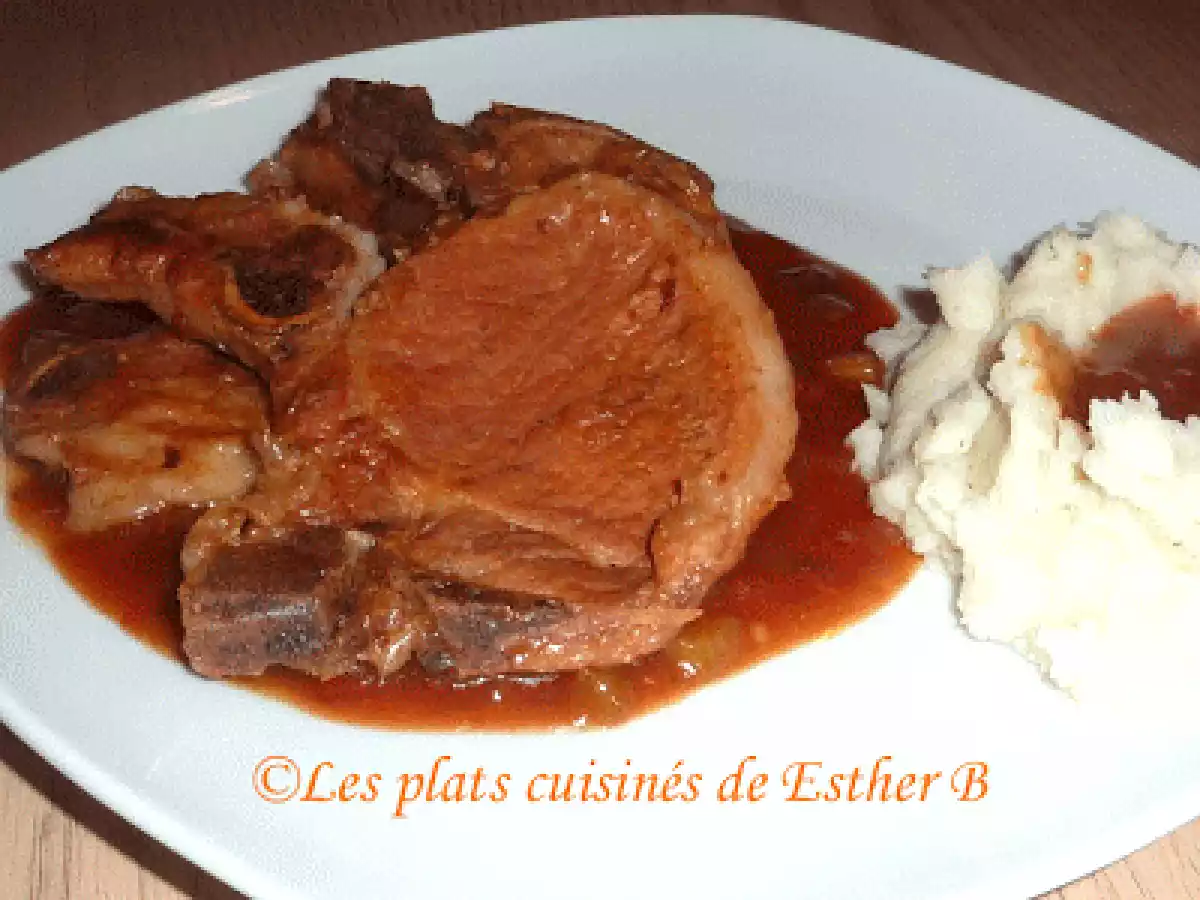 Côtelettes de porc (autocuiseur/presto)