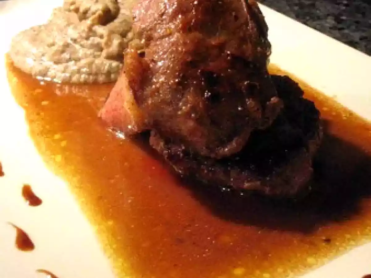 Côtelettes de sanglier, sauce poivrade à ma façon et purée de légumineuses - photo 7